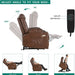 Electric Power Lift Recliner Chair with Massage and Heat