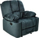 Christopher Knight Home Gannon Fabric Gliding Recliner, Steel