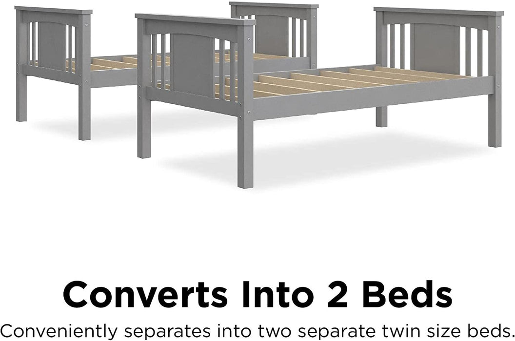 Dylan Kids Bunk Beds, Twin, White