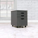 3-Drawer Mobile File Cabinet with Tray & Frame