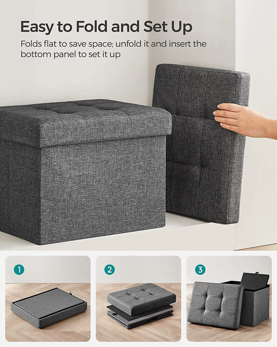 Foldable Ottoman Bench for Home Storage