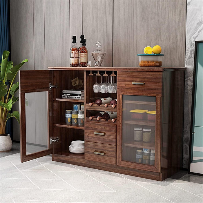 Villa Decor Sideboard Buffet Server Wine Cabinet