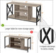 Gray Wood TV Stand for 55 Inch Flat Screen