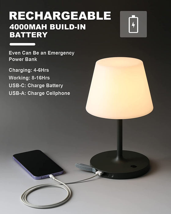 Waterproof Battery-Operated Table Lamp