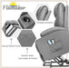 Gray Power Lift Recliner with Massage & Heat