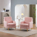 Pink Teddy Fleece Accent Chair for Living Room