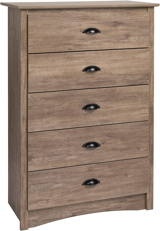 Salt Spring Drifted Gray 5-Drawer Chest