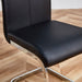 Modern High-Back Faux Leather Dining Chairs, Set of 4, Black