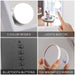 Bluetooth Lighted Vanity Mirror with Wireless Charging