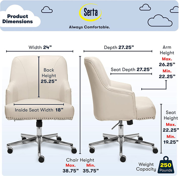 Memory Foam Office Chair with Adjustable Height