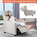 Modern Beige Fabric Recliner Sofa for Living Room