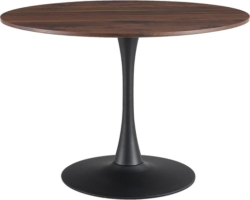 Modern Brown Tulip Design round Dining Table