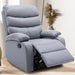 Light Gray Manual Microfiber Technology Recliner