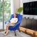 Navy High-Back Armchair for Modern Living Rooms