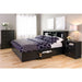 Sonoma 5-Drawer Black Chest for Bedroom