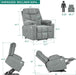 Electric Power Lift Recliner Chair with Massage and Heat (Grey)