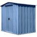 Classic Steel Storage Shed, 6X5, Blue Grey