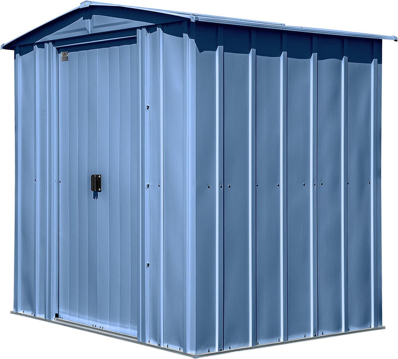 Classic Steel Storage Shed, 6X5, Blue Grey