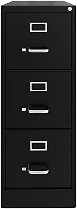 Commercial Grade Black Metal File Cabinet - Assembled