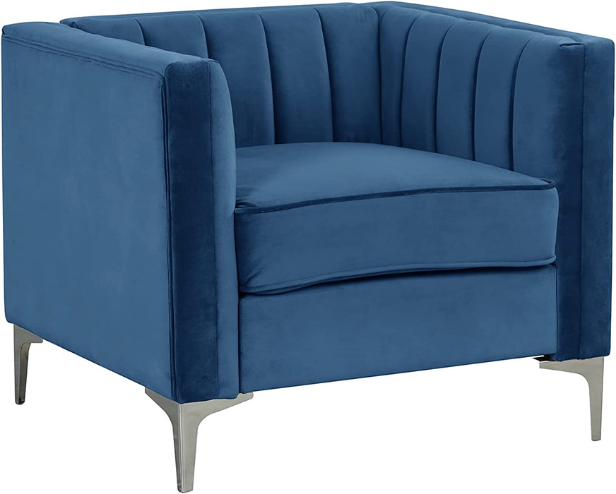 Velvet Accent Chair Loveseat Sofa Set