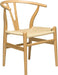 Hans Wegner Wishbone Style Woven Seat Chair