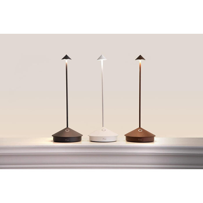 Pina Pro LED Table Lamp in Dark Grey, Indoor/Outdoor