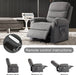 Grey Linen Electric Power Lift Recliner with Massage & Heat