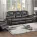 Gian 83.5'' Vegan Leather Reclining Sofa