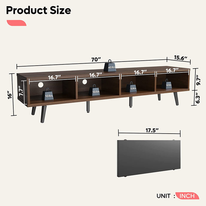 Mid Century Modern TV Stand with Storage