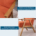 Retro Modern Burnt Orange Lounge Chair