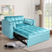 Convertible Sofa Bed with Hidden Table & Reclining Backrest