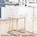 White & Gold Counter Height Bar Stools Set of 4