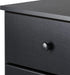 Black Astrid 6 Drawer Tall Chest for Bedroom