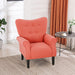 Modern Wingback Accent Chair with Wood Legs