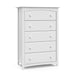 White Storkcraft Kenton 5 Drawer Dresser