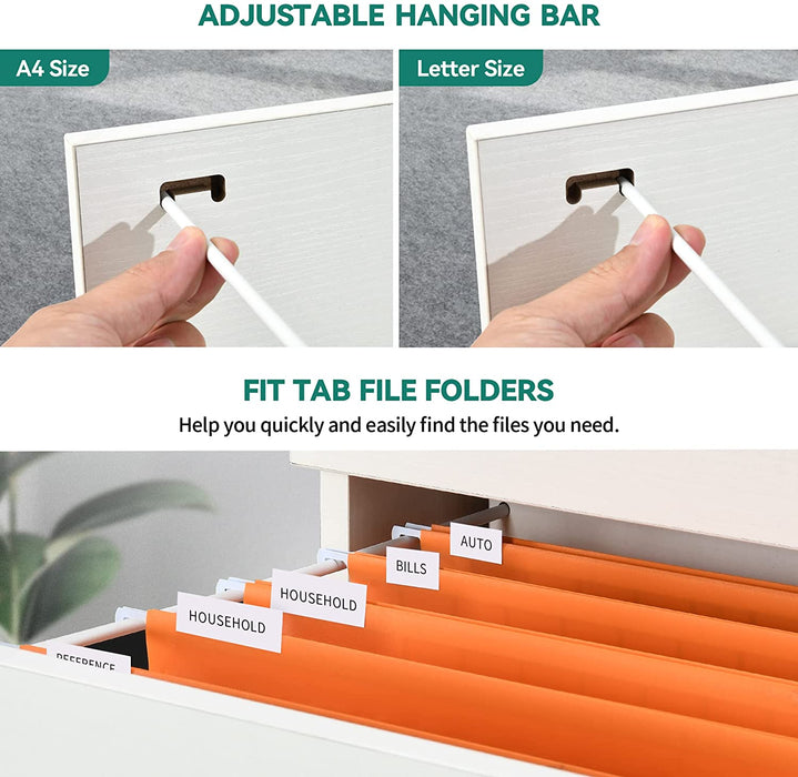 Lockable Vertical File Cabinet for Letter/A4 Files