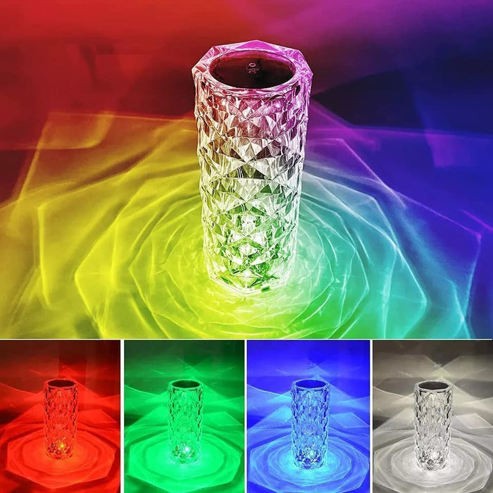 Crystal Lamp with 16 Colors and Touch Control