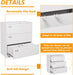 Lockable 3-Drawer Metal File Cabinet for Home/Office