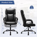 Ergonomic High-Back Office Chair with Lumbar Support