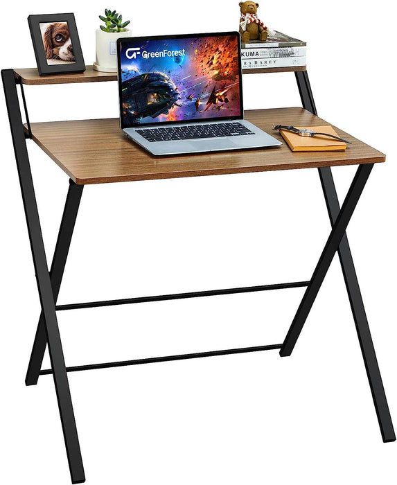 Foldable 2-Tier Desk for Small Spaces