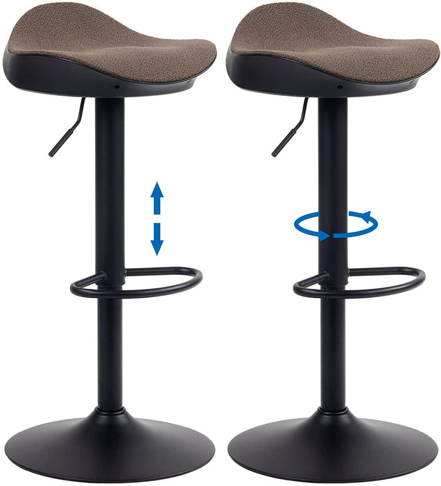 Swivel Bar Stools Set of 2, Adjustable Counter Height Bar Chairs