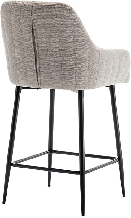 Premium Upholstered Bar Chairs, Set of 2