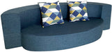 Memory Foam Sofa Bed with Pillows, Dark Blue