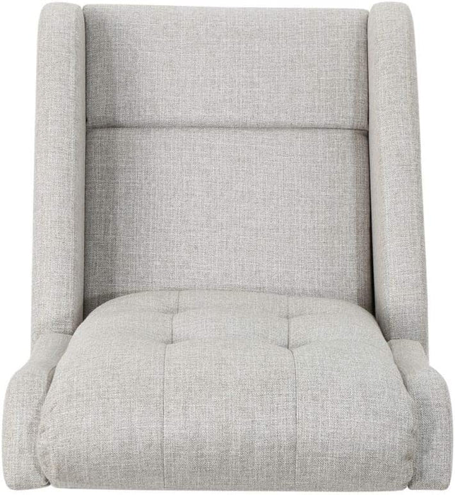 Smith Traditional Recliner, Beige + Black