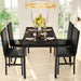 4-Piece Faux Marble Dining Table Set