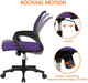 Ergonomic Purple Office Chair with Lumbar Support