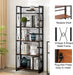 Folding Bookshelf: Metal Organizer for Home Decor