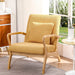 Coarse Linen Accent Chair for Modern Living