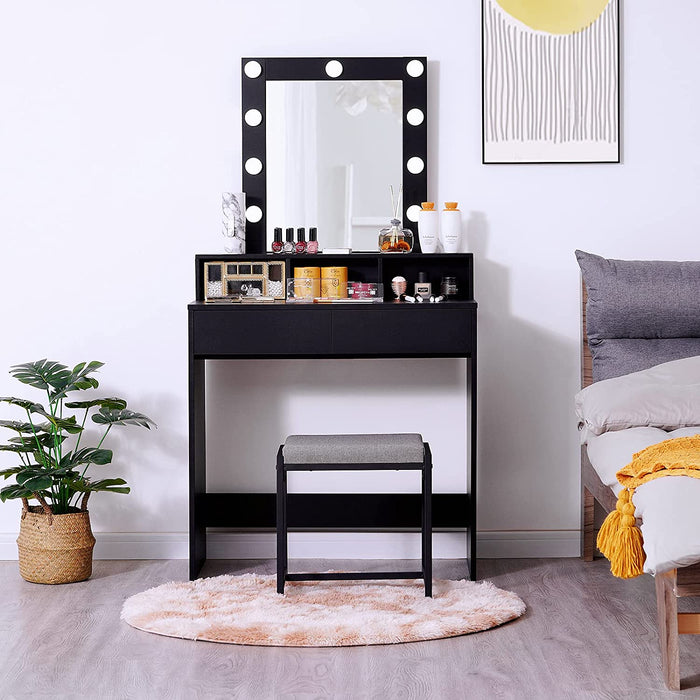 Makeup Vanity Desk with Lighted Mirror