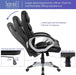 Modern High-Back Executive Office Chair with Lumbar Support